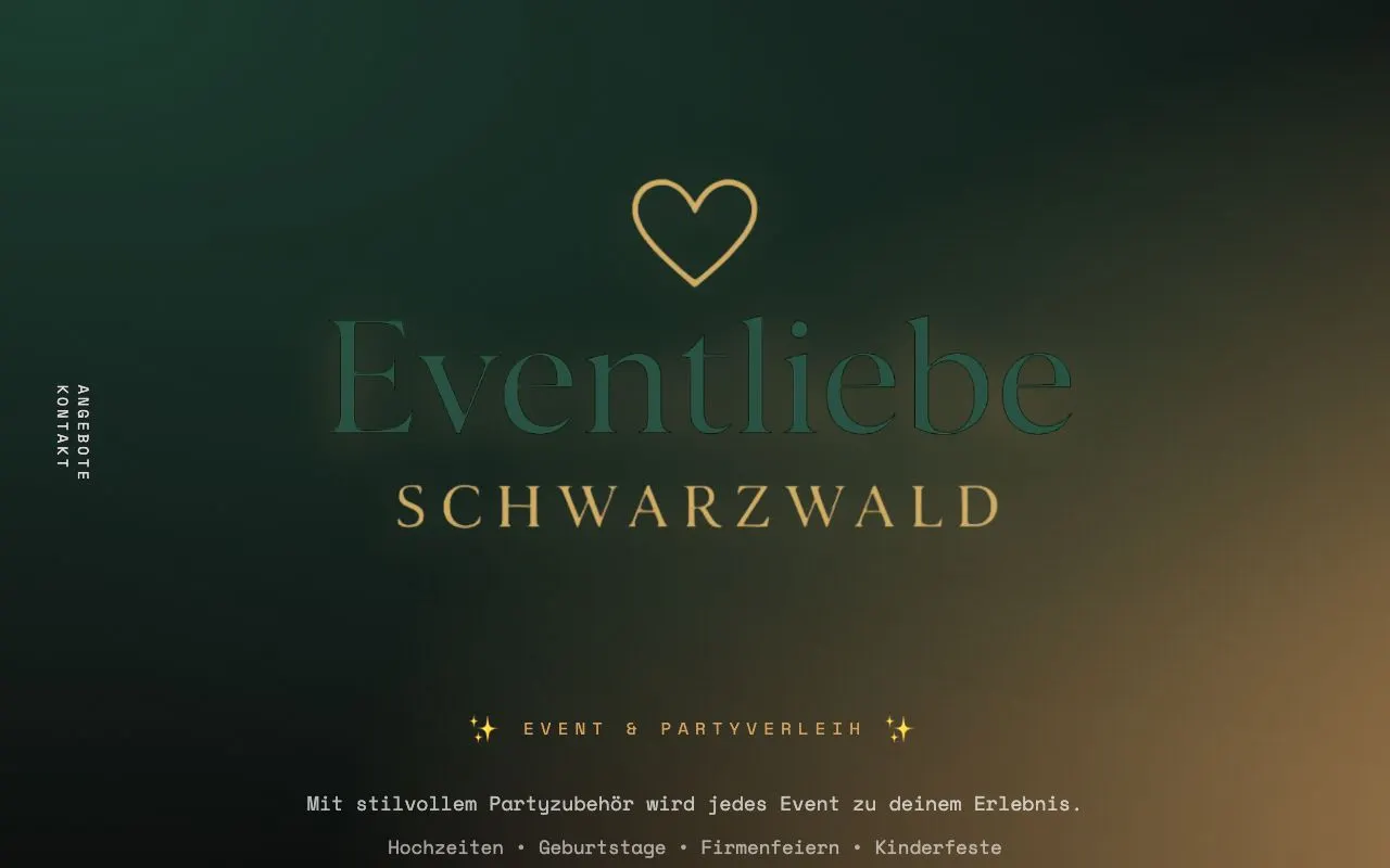 Website eventliebe-schwarzwald.de – umgesetzt von Picme Media