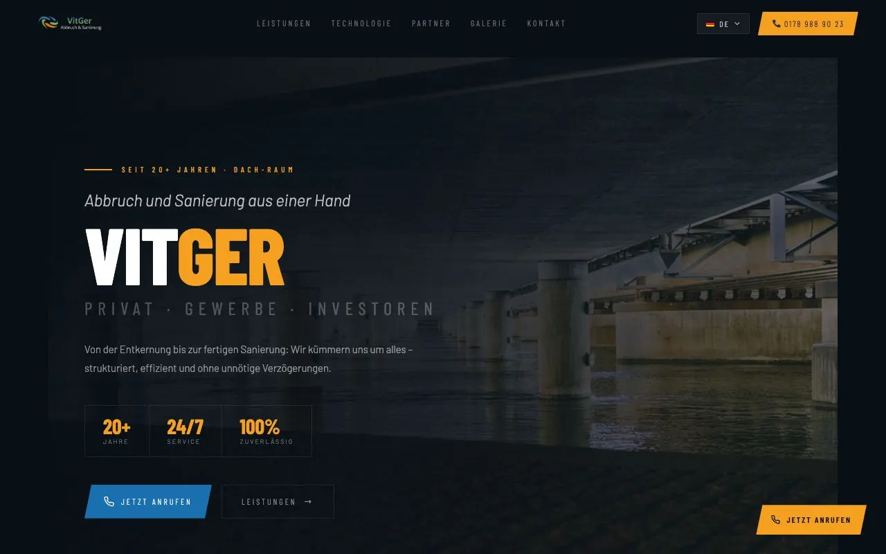 Website vit-ger.de – umgesetzt von Picme Media